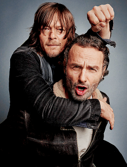 dixonscarol:    “And I love the relationship with Rick and Daryl. It’s a huge ingredient as to why these survivors are still there — that relationship. Also, it’s been on screen for a long, long time — six years now. And it is effortless working