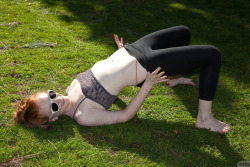 Bree Abernathy Ginger Yoga - 32 pics @ Zishy.com. Click for pictorial.