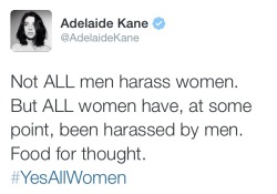 haneefistheonlyone:  I can confirm this for myself yes  HUMANS HARASS HUMANS. Don&rsquo;t say men haven&rsquo;t been harassed by women or anyone else. Almost every human has been harassed some point or another in their lives by both men and women.