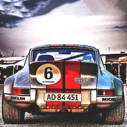 combustible-contraptions:  1973 Porsche 911 Carrera RSR Coupe | Rennsport | Race Sport | Sport Lightweight with Ducktail | 49 Carrera RS cars were built with 2.8L engines producing 300 PS 221 kW | Considered by many to be the greatest Classic 911 of
