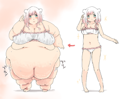 162cm56kg→392kg肥満化 by munimunikinoko