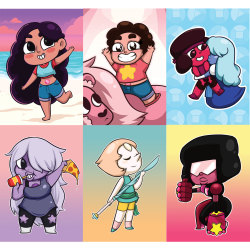 cry-design:  Chibi Steven Universe Prints - Get 2 for บ or all 6 for ฤ! 