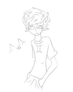 funkyfroglet:  Here&rsquo;s a Sollux (because i haven&rsquo;t seen you draw him recently ;n;) to say just how much i love your art. Like seriously what the hell it&rsquo;s nice and cute aahhh  omg thanks a lot! &lt;3