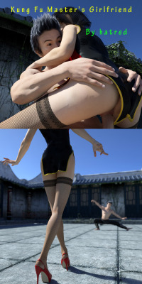 Another real banger released by hatred!  Kung Fu master Lee is exercising in the yard when his girlfriend Meilin  appears. It’s been a long time since they’ve seen each other…With Meilin  wearing a sexy red cheongsam paired with black fishnet stockings,