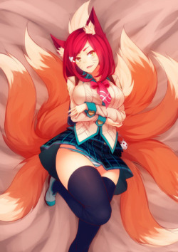Ahri loves to sate her more.. animalistic needs with teammates after a victory in Summoner’s Rift