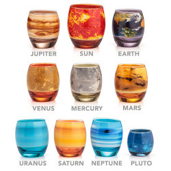 zerostatereflex:  geekymerch:  Get these amazing Planet Glasses over at ThinkGeek!  I was given them as a gift! They’re amazing! :D I drink, from the EARTH. 