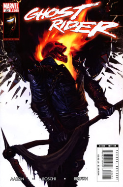 digsyiscomics:  Ghost Rider v6 #22, June 2008, written by Jason Aaron, penciled by Roland Boschi 