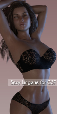  A new Lingerie set for Genesis 3 Female created by Xart-3D! Choose from an assortment of colors in this beautiful collection. Compatible with Daz Studio 4.8  and is 50% off until 11/26/2016! Sexy Lingerie For Genesis 3 Female(s)  http://renderoti.ca/Sexy