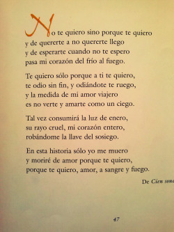 De Cien Sonetos De Amorpablo Neruda