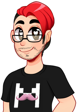 sammimatsu:  Watching Mark’s playthrough of HunieCam Studio inspired me. So, have a Mark in the style of the game ! 