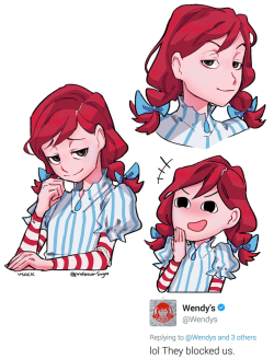 plasticiv:100% convinced that Wendy’s is a smug anime girl.(Inspired by these tweets)