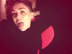 mileynation:  @MileyCyrus: just felt like sticking my tongue out. imagine that. watch what a ruckus this causes.