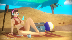 owowhatsthis-sfm: LIFE’S A BEACH! Finally, the hotly anticipated Overwatch beach episode is here! This image features alternate versions, including nude and futa- Apparently chicks with dicks is the secret formula for getting a billion reblogs instantly,