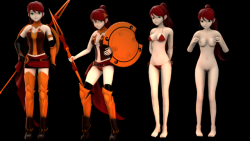 Pyrrha Nikos (RWBY) model available on SFMLabWell, i’m going out of retirement just for one sec. Prom and @jim994 made an awesome edit of Pyrrha for MMD. One friend helped me to “fix” my blender (kinda. It’s really awkward to use right now, but