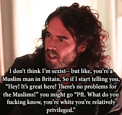 glitterpill:  bymiathermopolis:  thisguyknowswhatimtalkingabout:  Remember when I blindly hated Russel Brand? I fucked up.  &ldquo;They’re in a better position to judge than I am.&rdquo; I think this is how most open minded people who value communication,