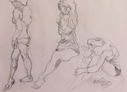 More drawings of Andrea, done at the MFA Boston.    Best deal in town, free (clothed) figure drawing.   &lsquo;Cause it&rsquo;s on Wednesdays when they drop the admission.  