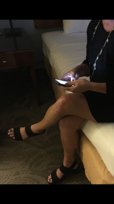 thorbbc4hotwife:  If my last post was the calm before the storm then this post is the Hurricane. She was a little nervous when she arrived because this was the first time she was seeing me without her husband. The first thing she did was text him and