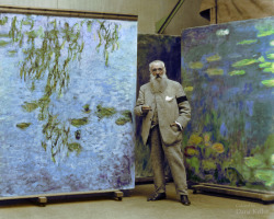 Claude Monet in 1923 (Colourized photo).