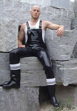 davebear9a:  Rubber dungarees  I love the
