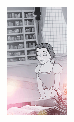 petitetiaras:   Disney Couples Challenge ❤ Day six: Romantic Gesture → Beauty and the Beast  I mean, Belle’s been told that she’s a “funny girl” just for enjoying a daily read. And then there’s the Beast who gives her all the books