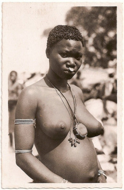 Cameroonian Kirdi woman, via eBay.