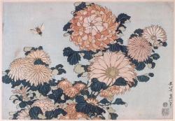marie-duplessis:  Chrysanthemums and Horsefly by Katsushika Hokusai (1760-1849 