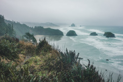 bakerpow:Oregon coast in the middle of a winter storm 
