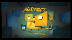 Abstract - title carddesigned by Michael DeForgepainted by Joy Angpremieres Monday, July 17th at 7:45/6:45c on Cartoon Network