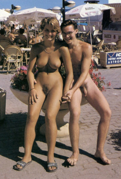 vintage nudist, cap Agde