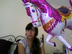 Everything&rsquo;s fine, i have a  balloon shaped like a carousel horse and my life is thus complete.