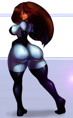 carmessi:  club-ace:  Gundam Champion Gala by DarkestMbongo  This time in my OC Gundam series is the turn of sexy booty Queen Gala, as Rain Makimura, but since Gundam Breaker 2 is so fun I throw an extra: She is the representative of Neo-Argentina with