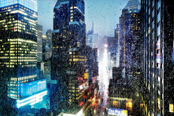thoughtsonfire:  Christophe Jacrot: Cities In The Rain New York City New York City Paris Paris Hong-Kong Tokyo 