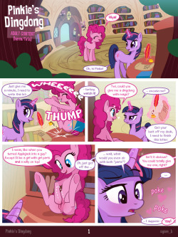 atthefrozenhorizon:  syoeeb:  &ldquo;Pinkie’s Dingdong&rdquo; (all pages) here’s all the pages in one post. ^^  Yes. All of my yes.  Superunf.