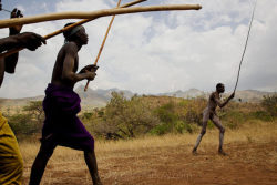   Ethiopia’s Omo Valley, by Olson and Farlow    This is a culturally distinct area, and the last place in Africa for stick fighting, lip plates, and bull jumping manhood ceremonies. When a young man has a dispute over a woman he challenges his rival