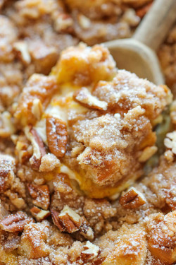 do-not-touch-my-food:  Baked Pumpkin Cream Cheese French Toast