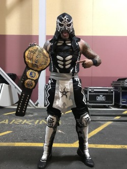 shitloadsofwrestling:  Impact Wrestling World Champion Pentagon Jr.[April 22nd, 2018]Impact Wrestling’s Redemption saw the crowning of a new World Champion! At WrestleCon, Impact Wrestling World Champion Austin Aries was set to defend his title against