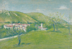 marquayrol:  “View Of Ginoles-Les-Bains,” Achille Laugé, 1936; View In High Resolution. 