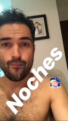 celebswhogetslepton:  Alfonso Herrera on his Instagram Story (4 September, 2018)   
