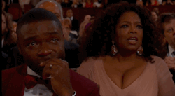 giphy:  David Oyelowo and Oprah after an amazing performance of “Glory”