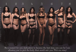 i-want-to-be-a-girl:  leggysissybritney:  pandorasissy:  Pick one  5  7  3 but with 7&rsquo;s face :)