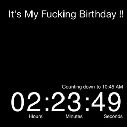 The offical countdown of my birthday is still 2 hours away but ill take happy birthdays now LOL #birthday #19 #youngin #canada #countdown #10:45 #hashtag #hislastday