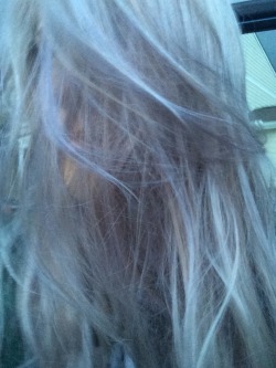 metephor:  Body comparative my hair and the color of the sky today