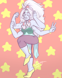 sparklesarts:  Opal!! Based on the new SU short! It’s so cute!!! 