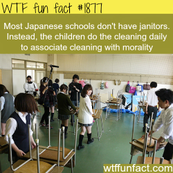 wtf-fun-factss:  Japense student’s cleaning school - WTF fun facts
