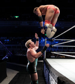 rwfan11:  Zack Ryder- sexy butt shot in air ….and of course I have to mention sexy ass Swagger…. with his big booty! :-)
