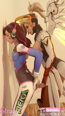 strapy:   D.Va healing session - part 3    The end.  Last pictures looks ugly, don’t look (Blender needs much longer render time for dark zones, I didn’t really have that time)… Anyway, hope you like the content, peace. 