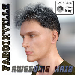 Awesome  hair was made especially for Genesis 3 Male and Michael 7 with colors  and styles to choose from. The Awesome hair comes with morph sliders.  Your imagination is the only limit. Made for Daz Studio 4.8  and is    39% off until 12/21/2016! Get