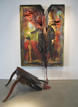 mxcleod:microsoftwerd: readingaroundthemovies:   Valerie Hegarty Famous paintings come to life in 3D sculptures of nature’s destructive tendencies.  This is scary  No this is COOL  THIS IS MY FAVORITE TYPE OF ART 