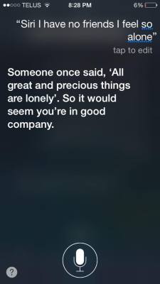 Siri never sound wiser 