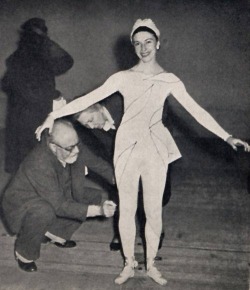 Spectreofsexlessappeal:  Alicia Markova And Henri Matisse As He Designs Costumes